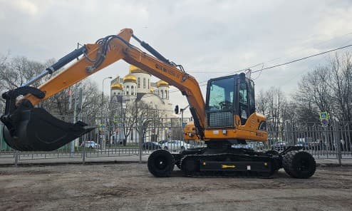 Мини-экскаватор колесно-гусеничный HZM X9